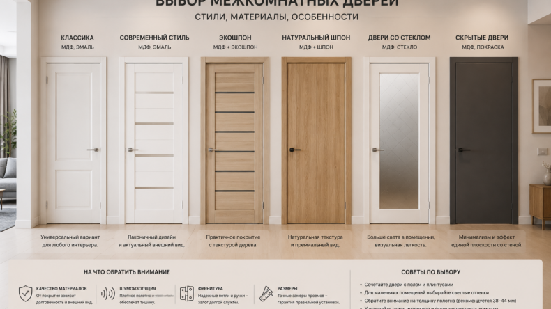 Как выбрать межкомнатные двери?